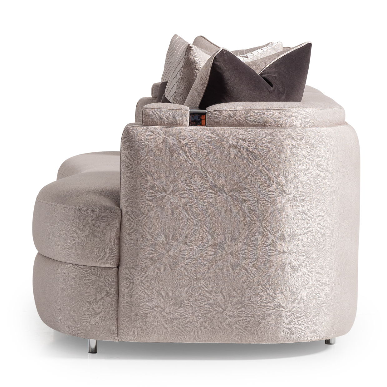 Carmela - Sofa - Zinc / Chrome