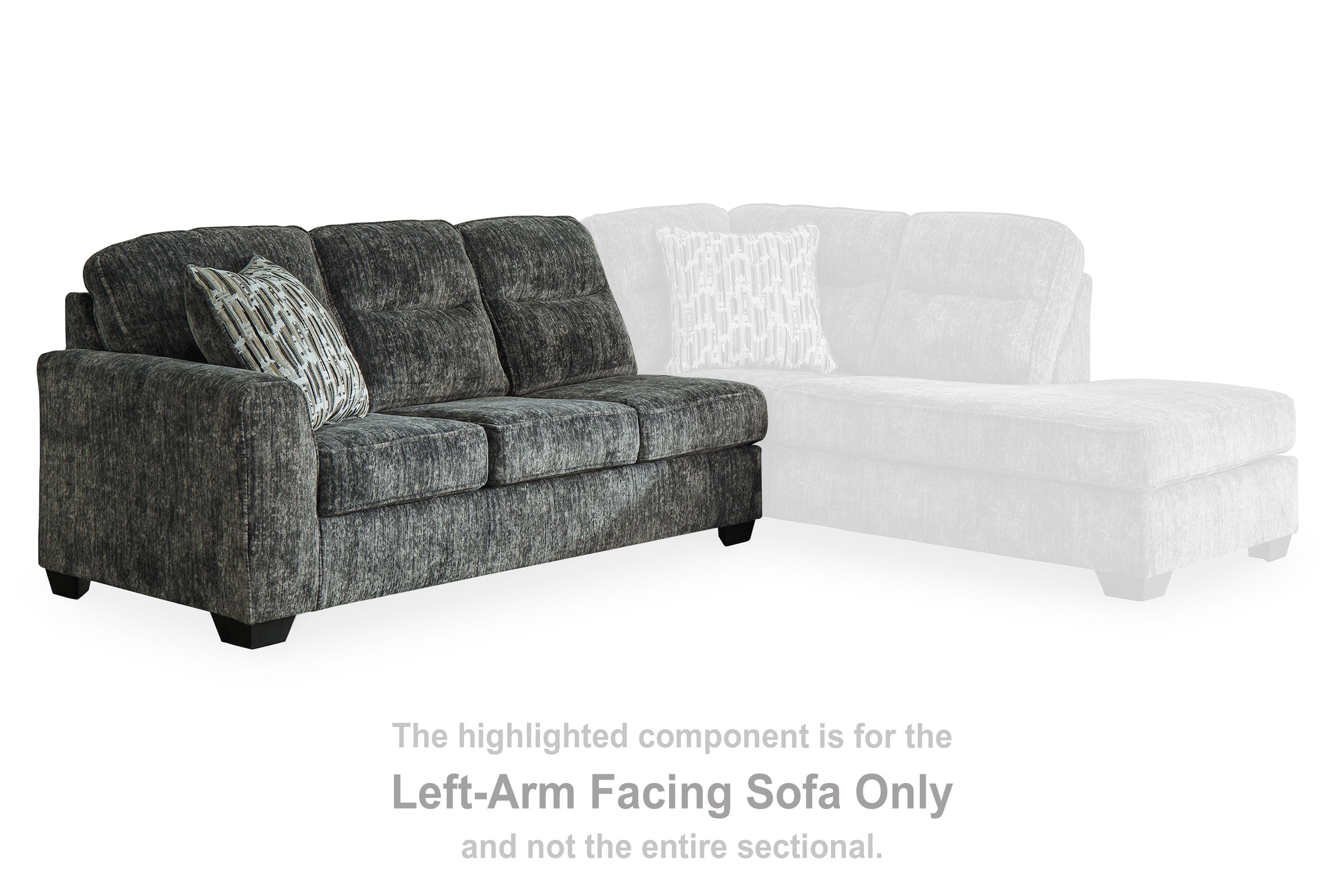 Lonoke - Laf Sofa - Gunmetal