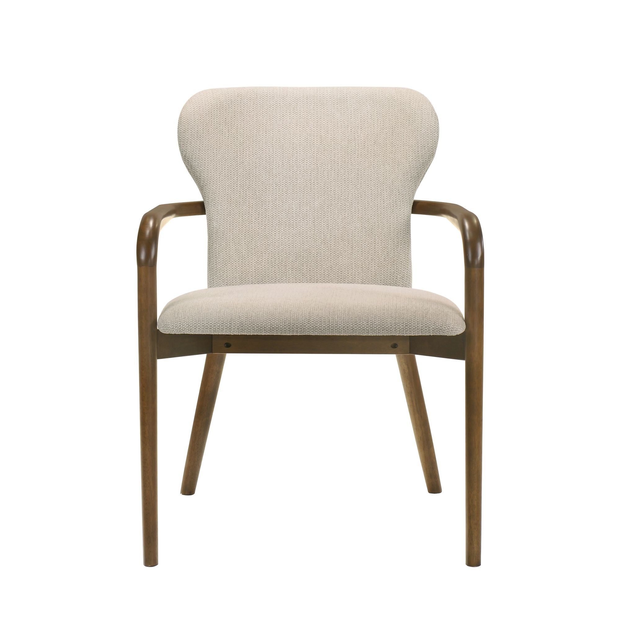 Klarissa - Dining Chair - Cream / Walnut