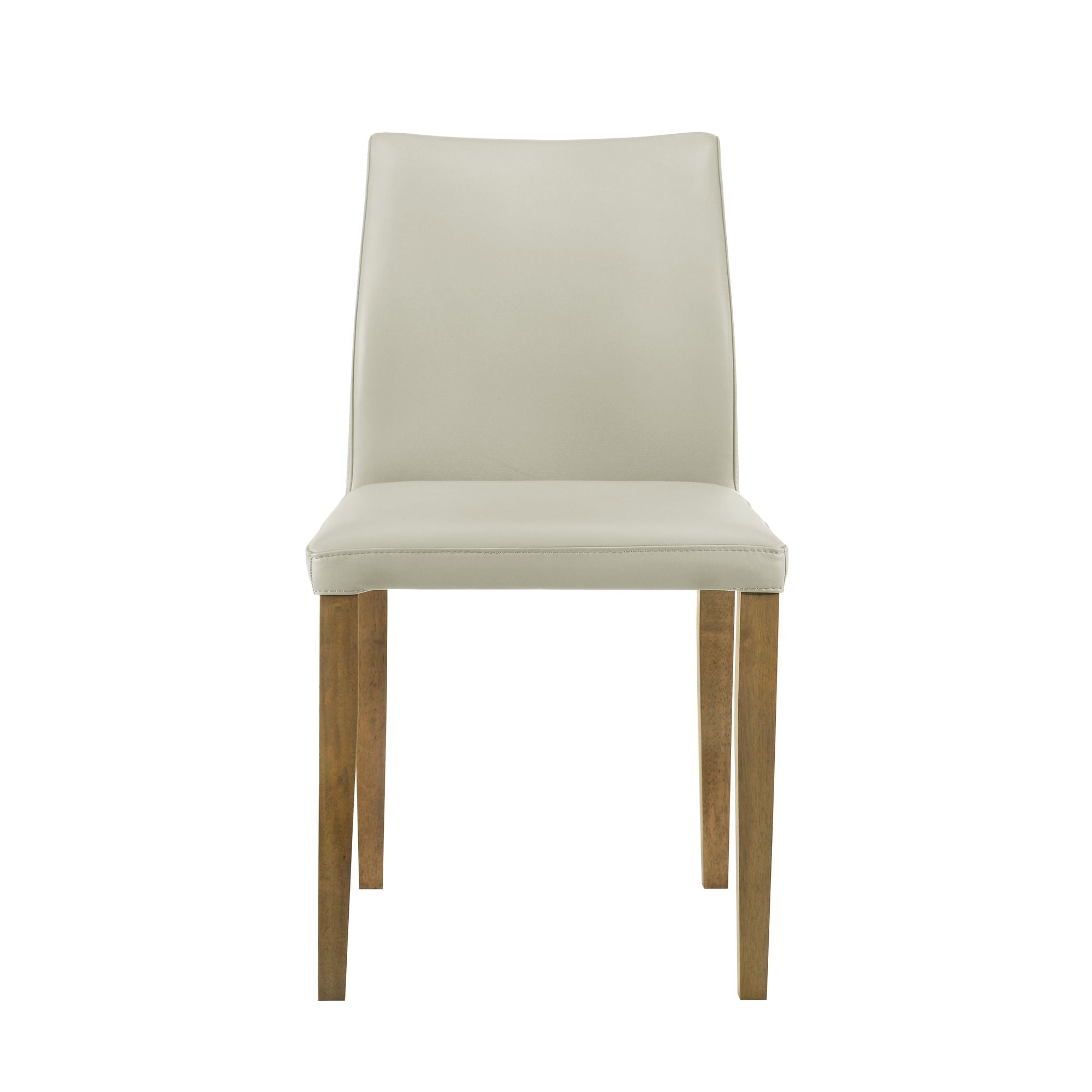 Elyza - Full Back Top Grain Leather Upholstered Wood Dining Chairs (Set of 2)