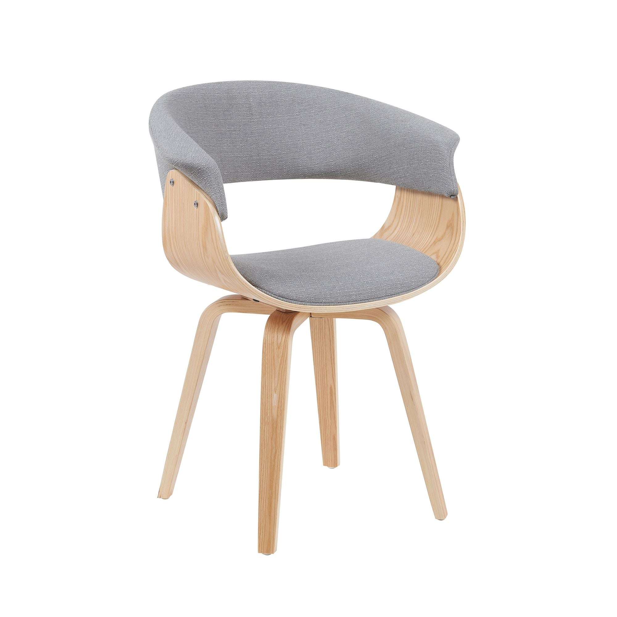 Summer - Upholstered Dining Chair - Gray / Brown