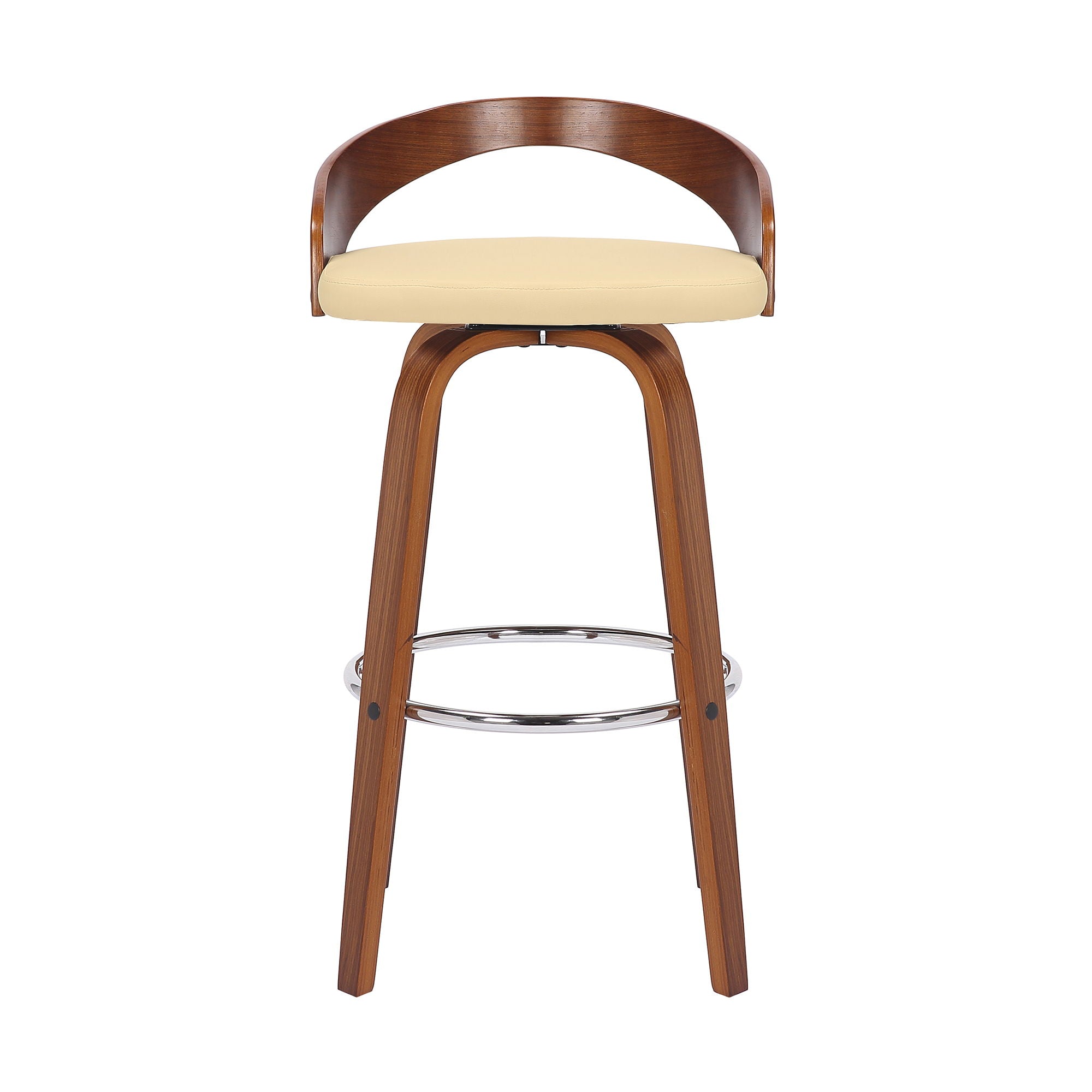 Sonia - 30" Bar Height Swivel Bar Stool - Walnut Wood