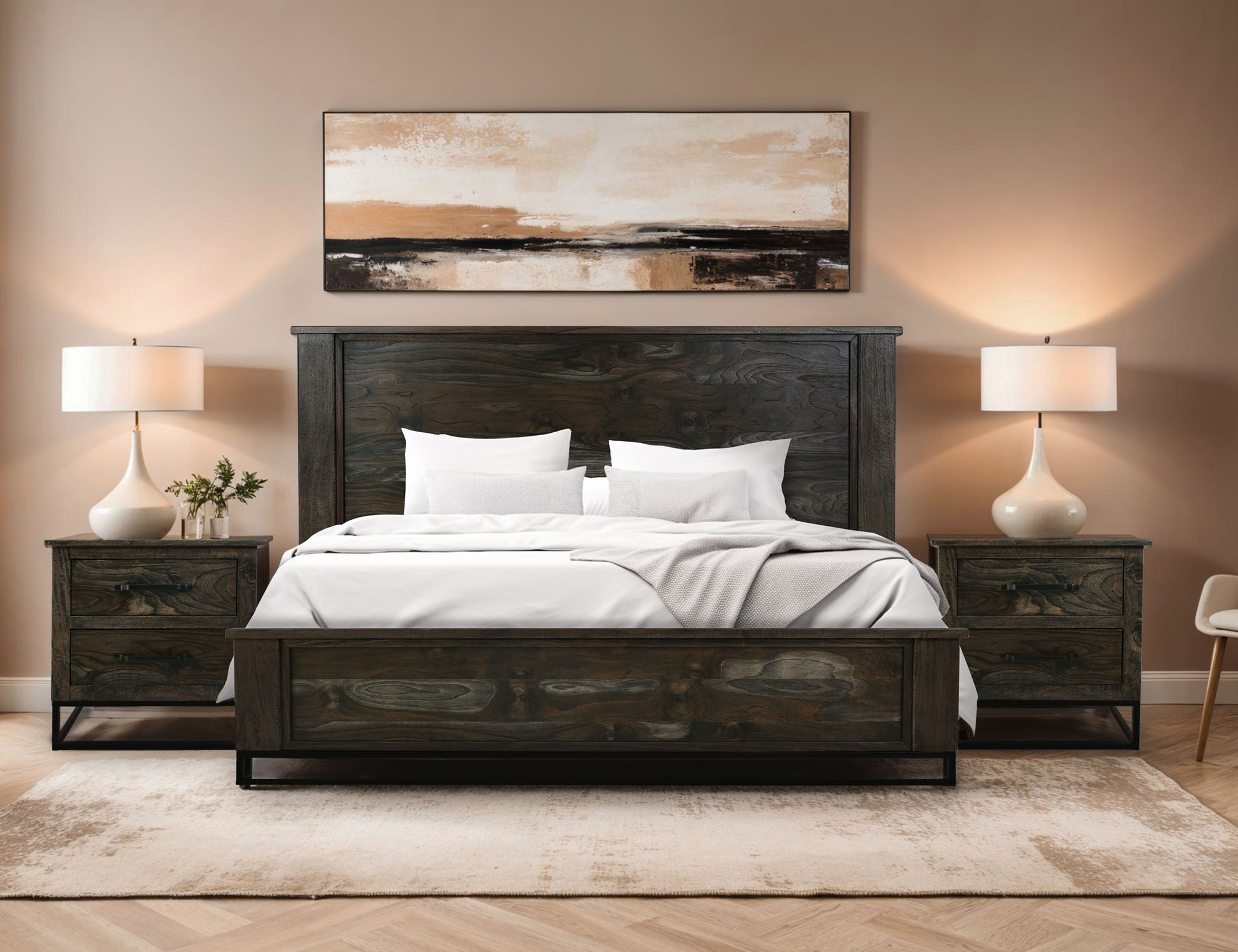 Teak - Mirror - Oil Black