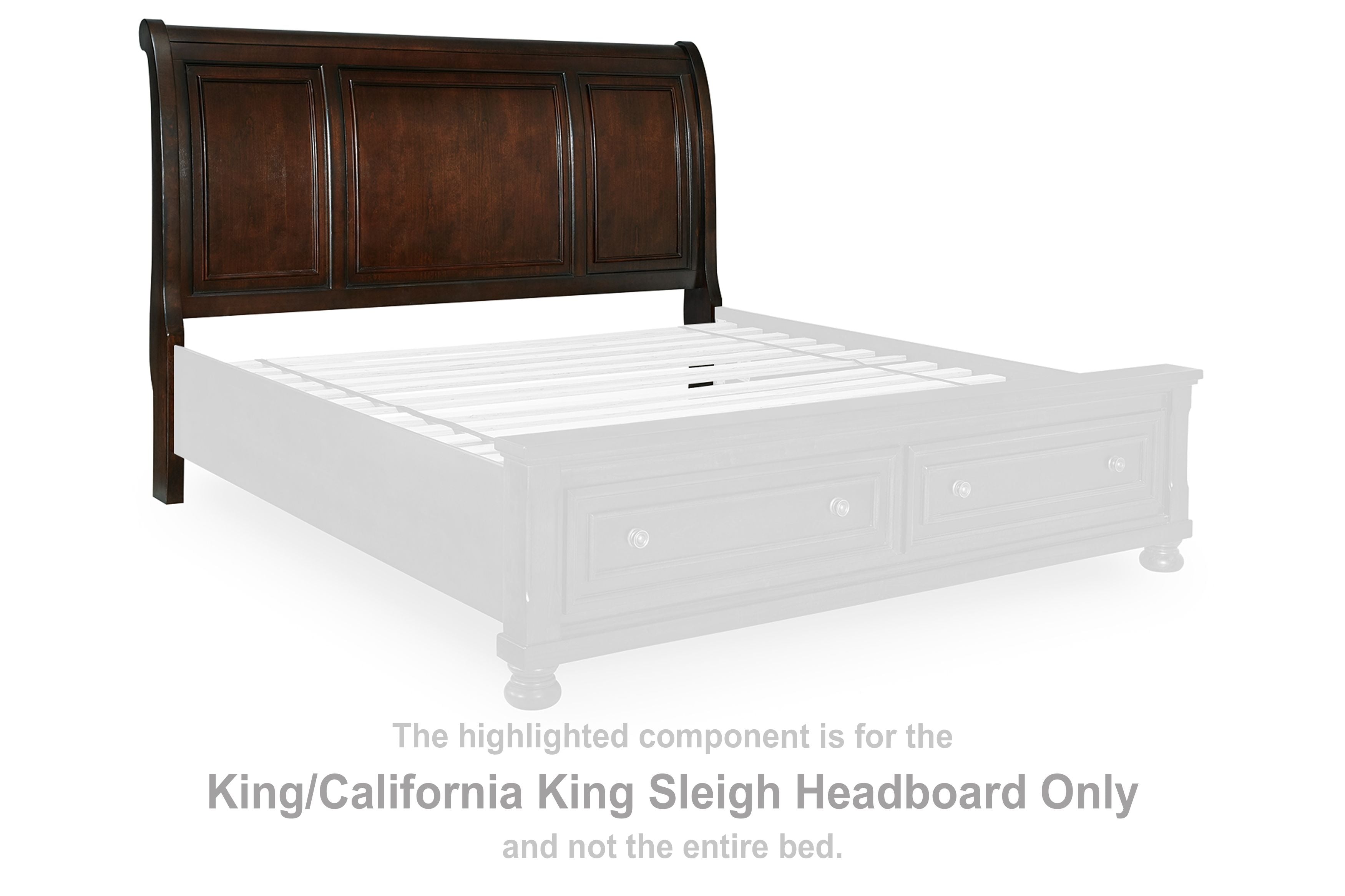 Porter - Headboard King/Cal King Sleigh - Rustic Brown