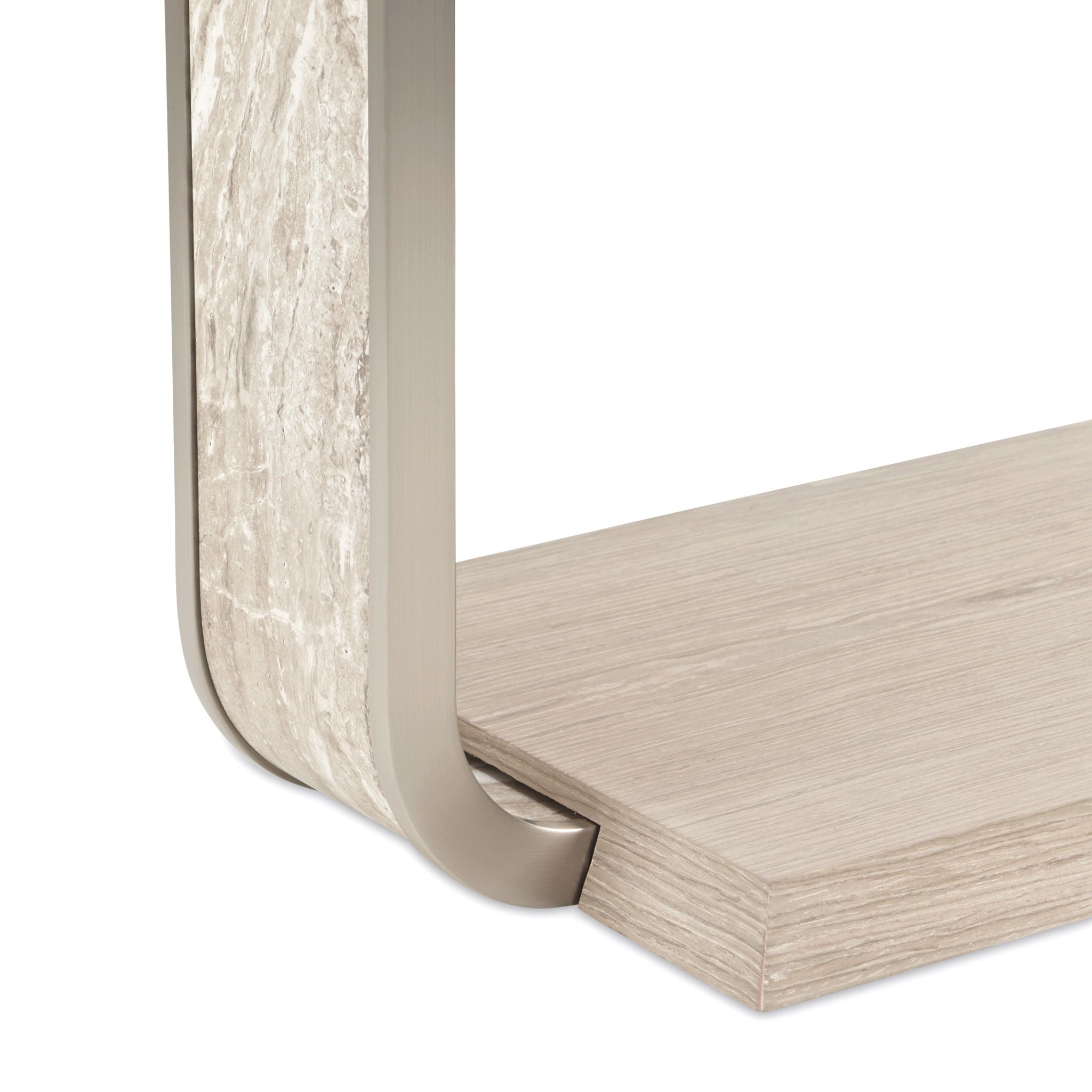 Lotus Bay - C-Shaped Accent Table - Sand