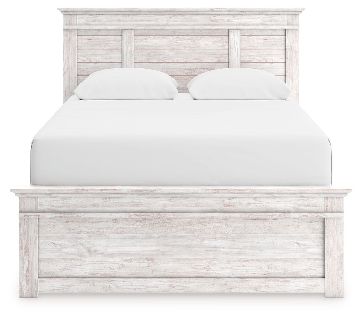 Makidern - Queen Panel Bed - Whitewash