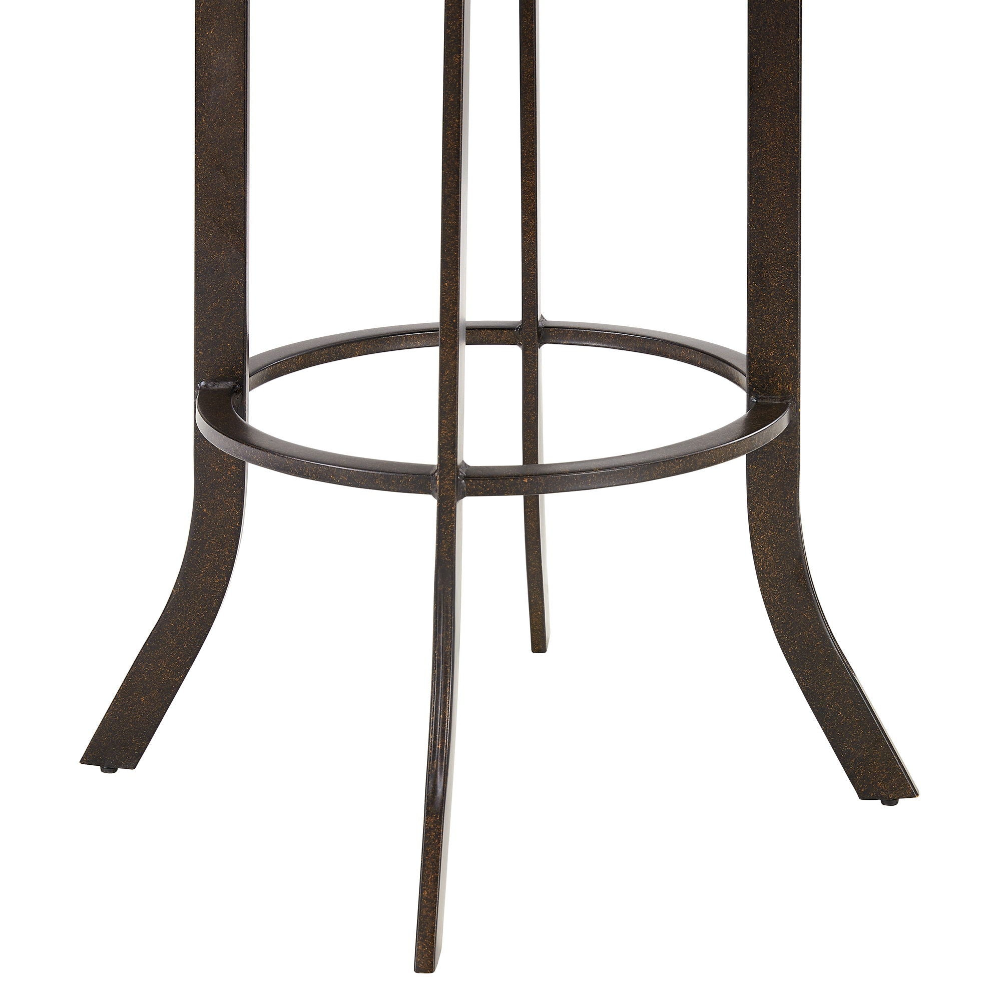 Pharaoh - Swivel Faux Leather Bar Stool - Brown Finish