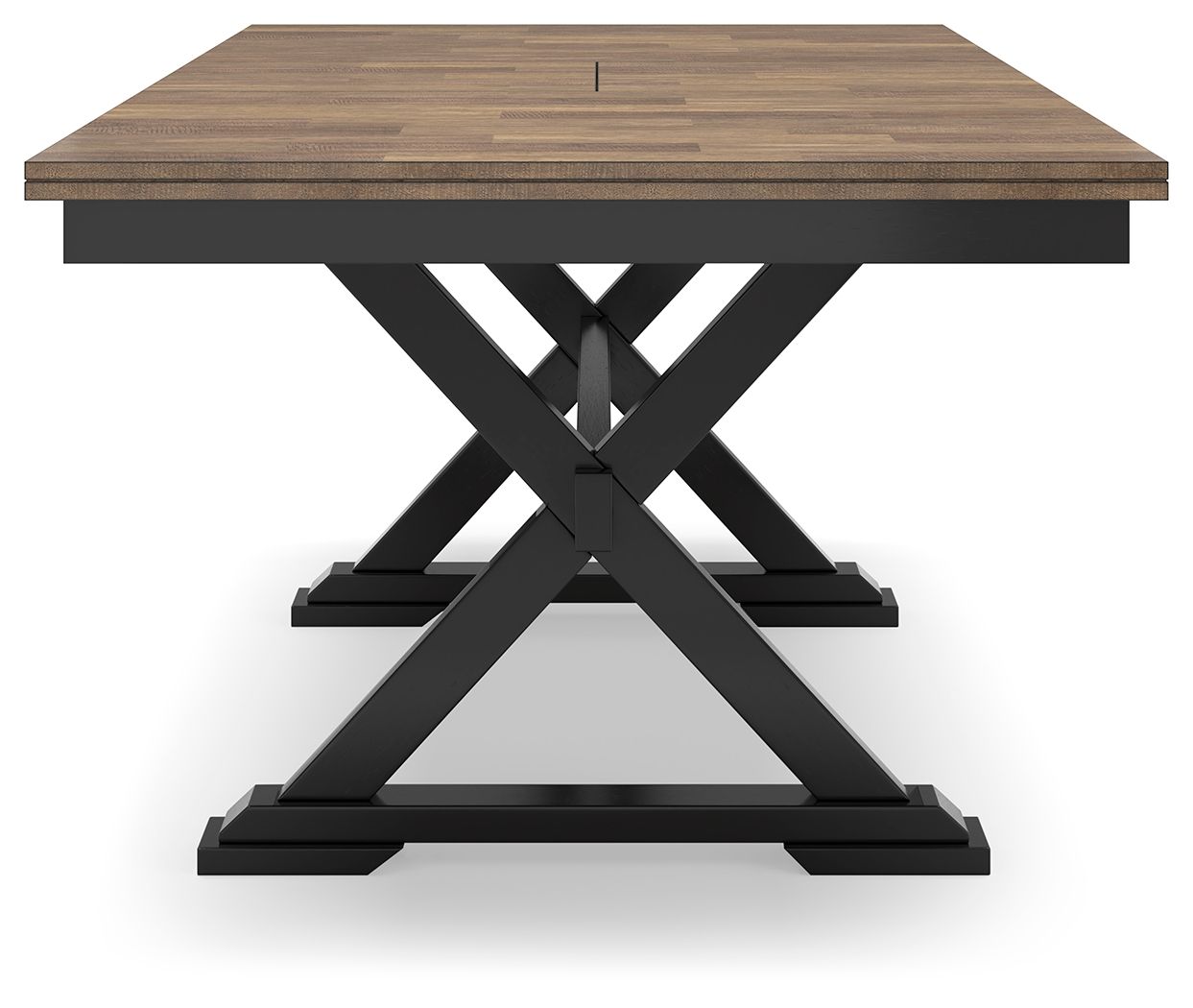 Wildenauer - Rectangular Dining Extension Table - Brown / Black