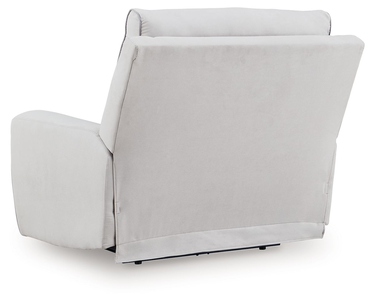 Social Pointe - Power Recliner / Adjustable Headrest - Pearl / Ash