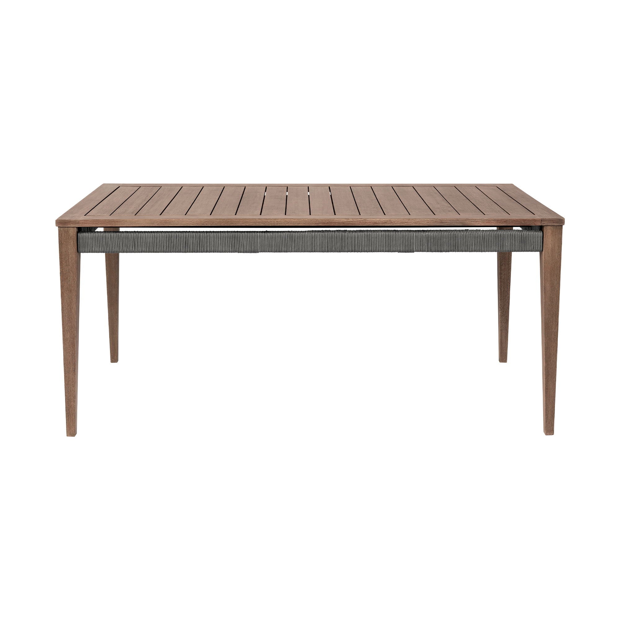 Orbit - Outdoor Patio Dining Table - Weathered Eucalyptus