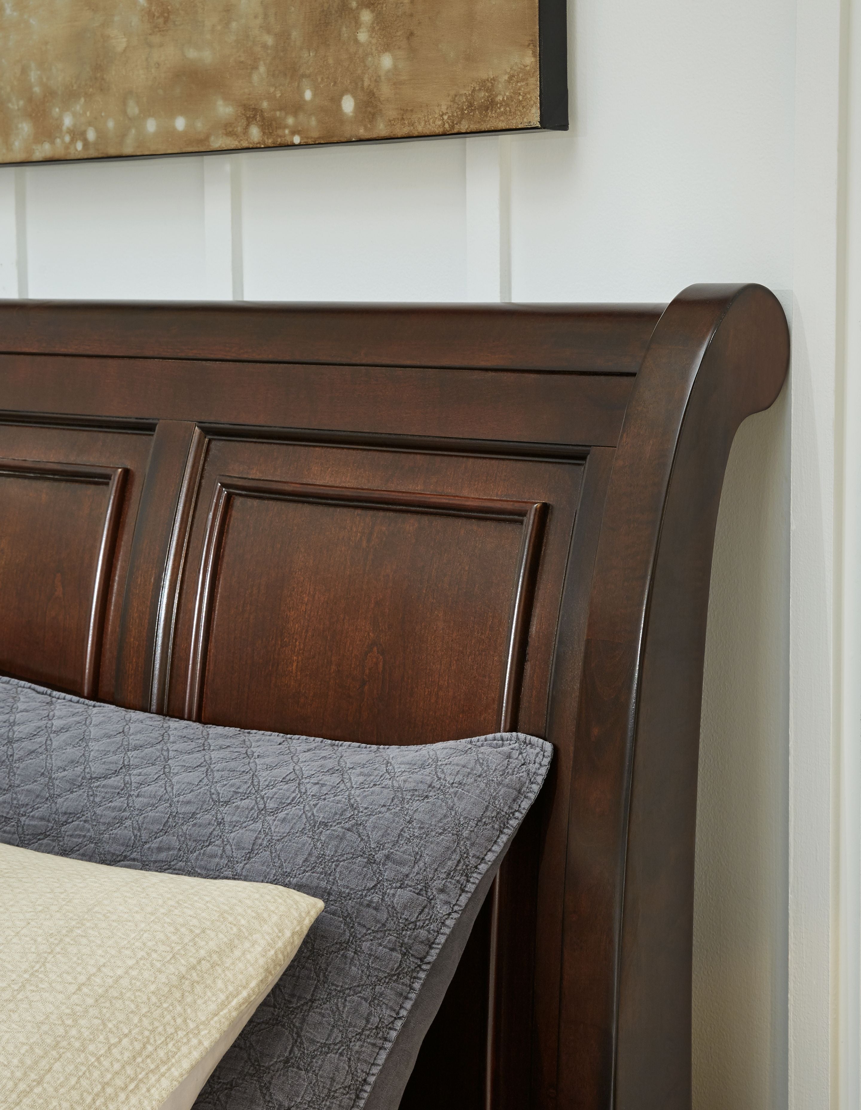 Porter - Headboard King/Cal King Sleigh - Rustic Brown