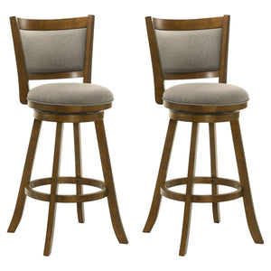 Aiden - Modern Farmhouse Swivel Wood Bar Height Kitchen Bar Stool