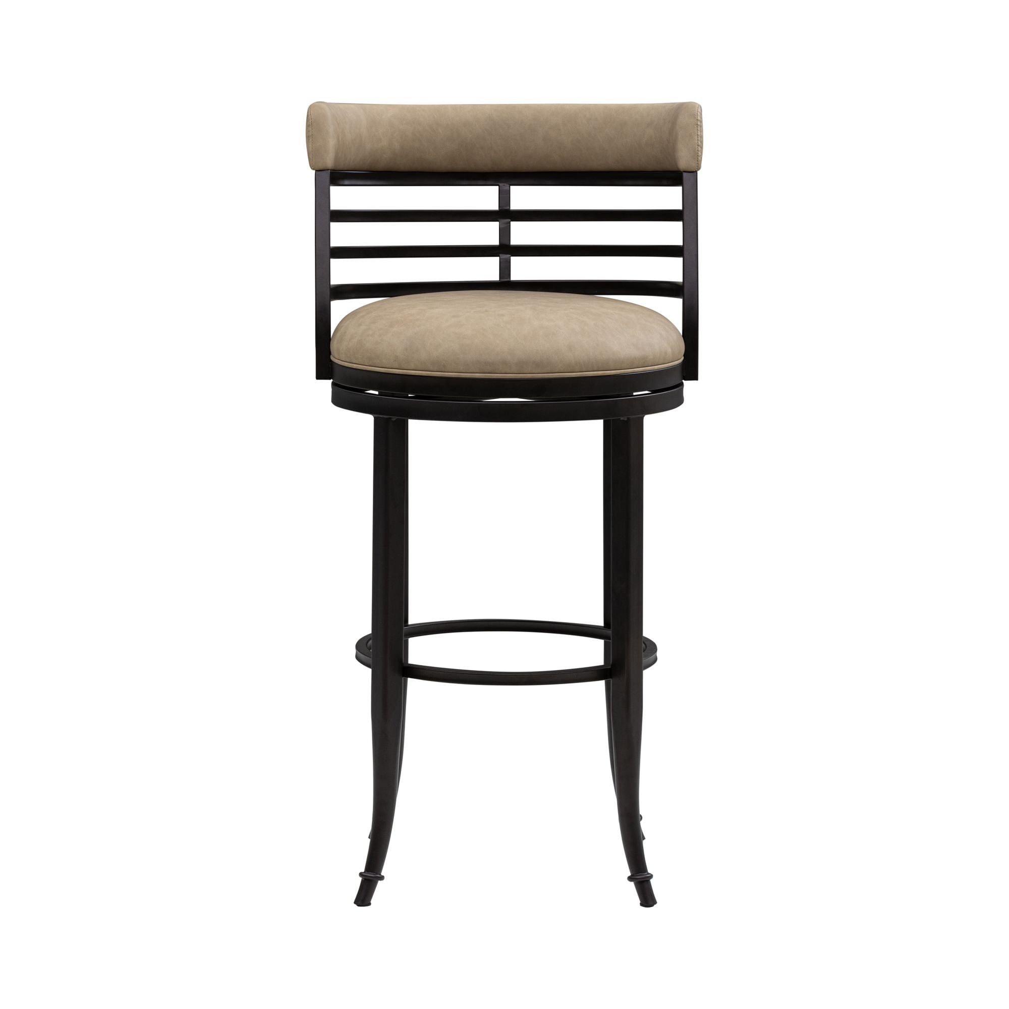 Telia - Upholstered Swivel Bar Height Barstool