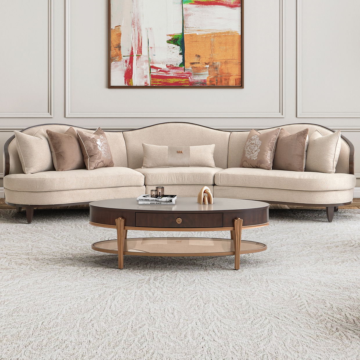 Camellia Field - Chenille Sofa