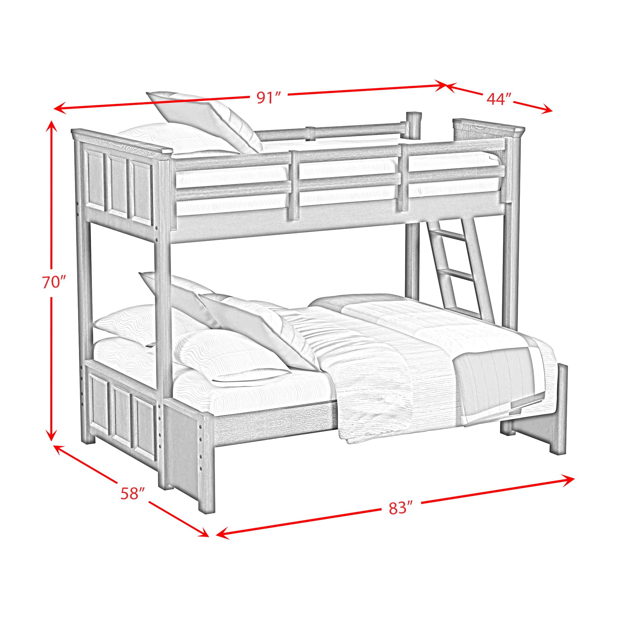 Hampton Kids - Bunk With Ladder