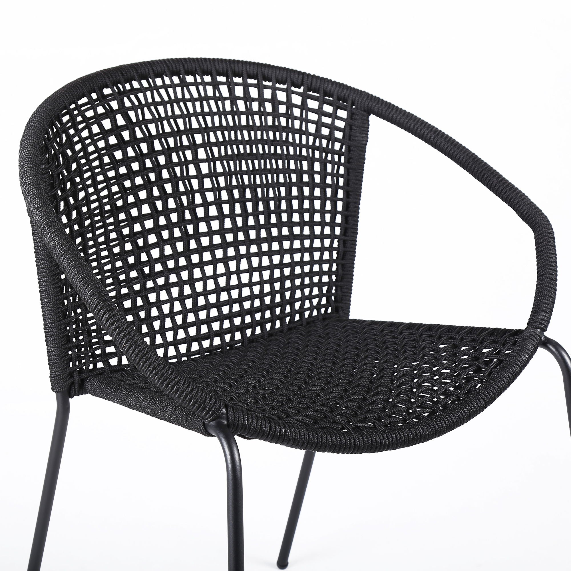 Snack - Indoor / Outdoor Stackable Steel Dining Chair (Set of 2)