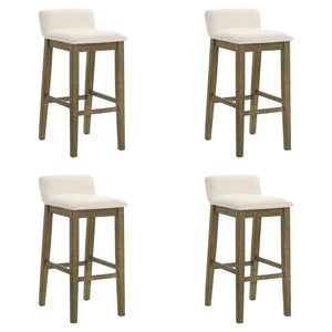 Annikah - Modern Transitional Wood Bar Height Kitchen Bar Stool