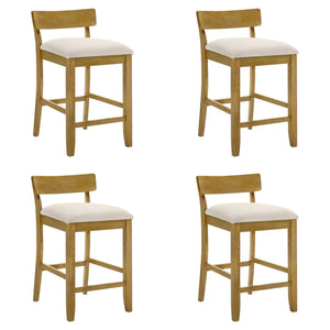 Merie - Modern Transitional Wood Counter Height Kitchen Bar Stool