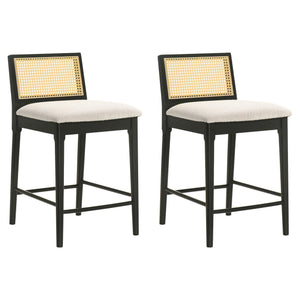 Tobias - Coastal Modern Wood Counter Height Kitchen Bar Stool