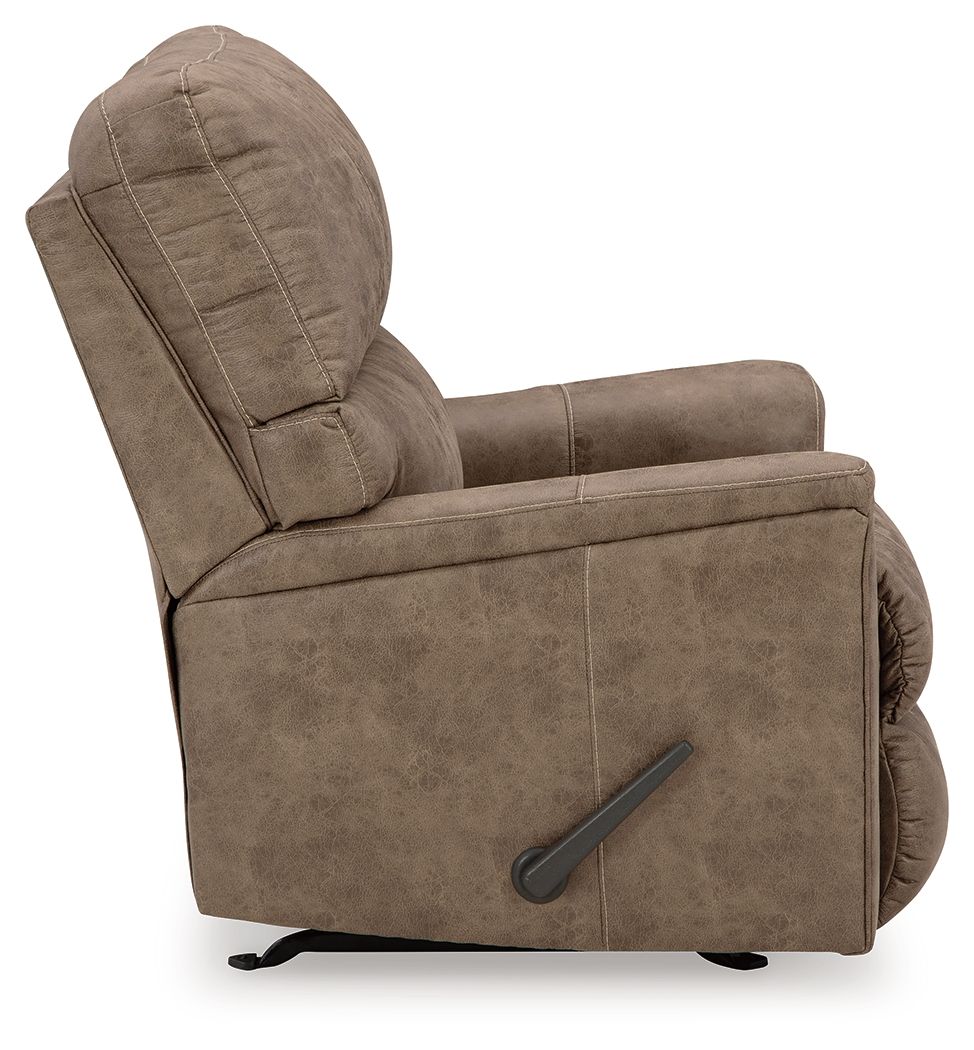 Navi - 3 Pc. - Sofa, Loveseat, Rocker Recliner - Fossil