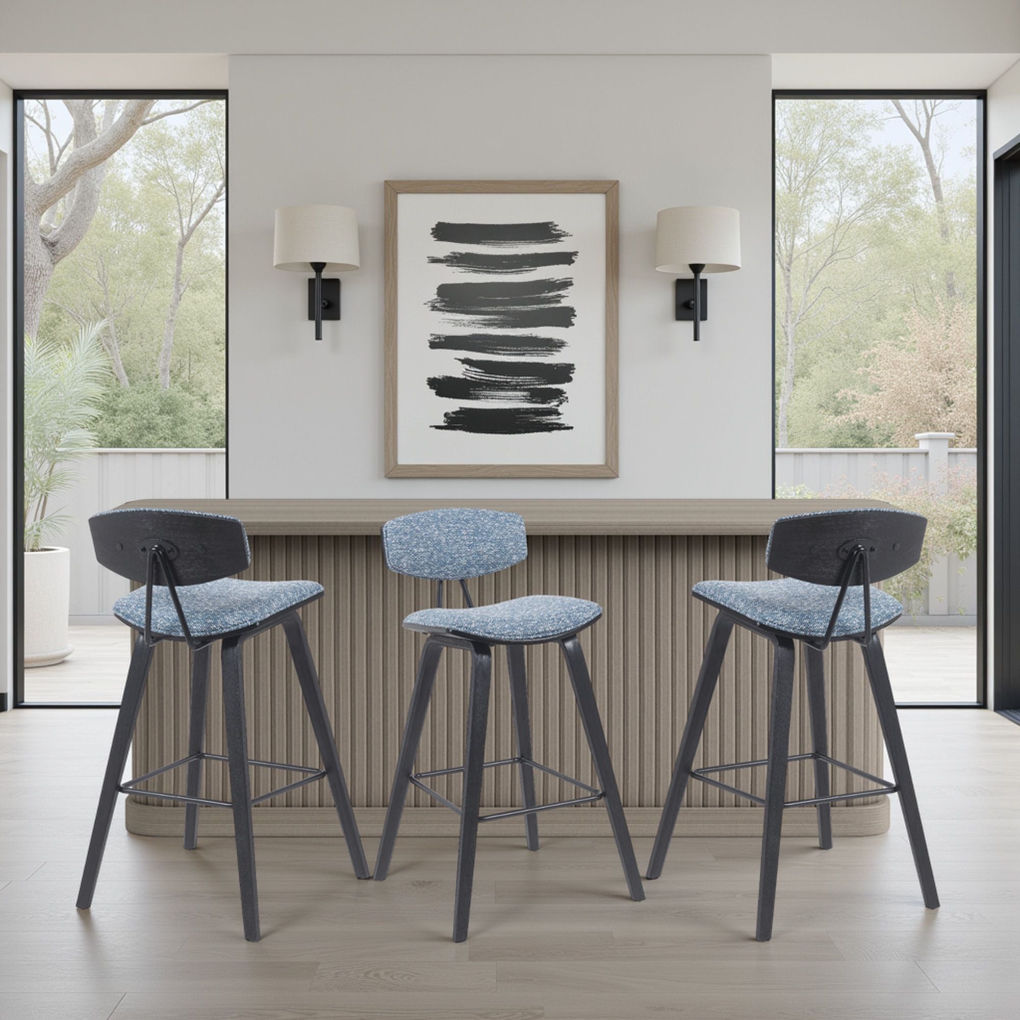 Fox - Mid-Century Modern Bar Stool