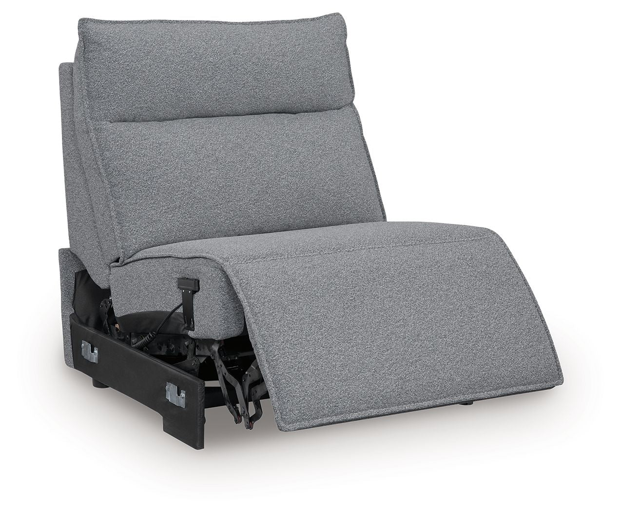 ModMax II - Power Armless Recliner With Adjustable Headrest - Salt And Pepper