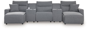 ModMax II - Salt And Pepper - Reclining Sectional
