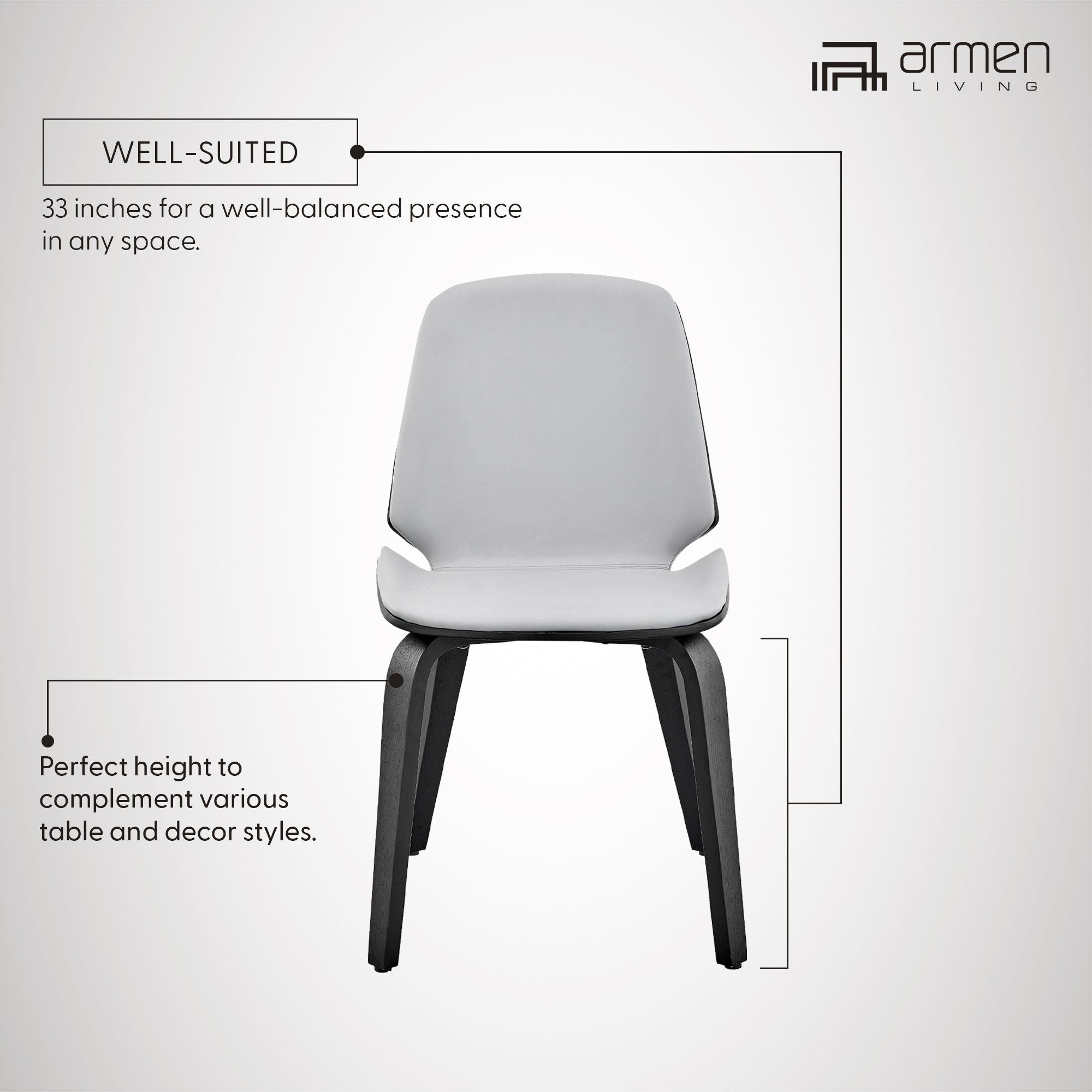 Brinley - Dining Room Accent Chair With Black Frame