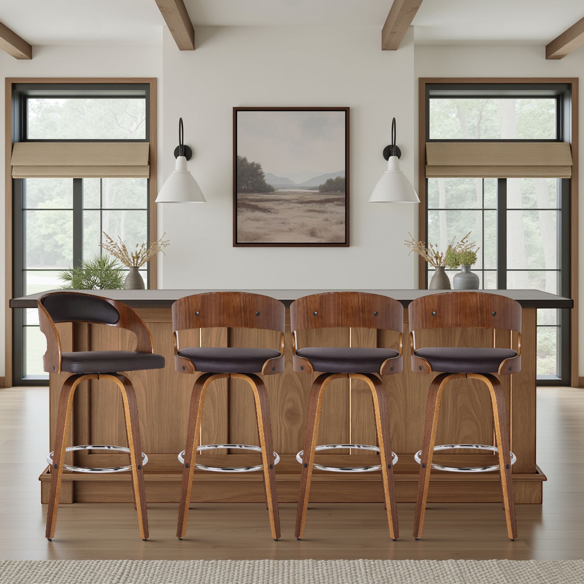 Shelly - 30" Bar Height Swivel Bar Stool