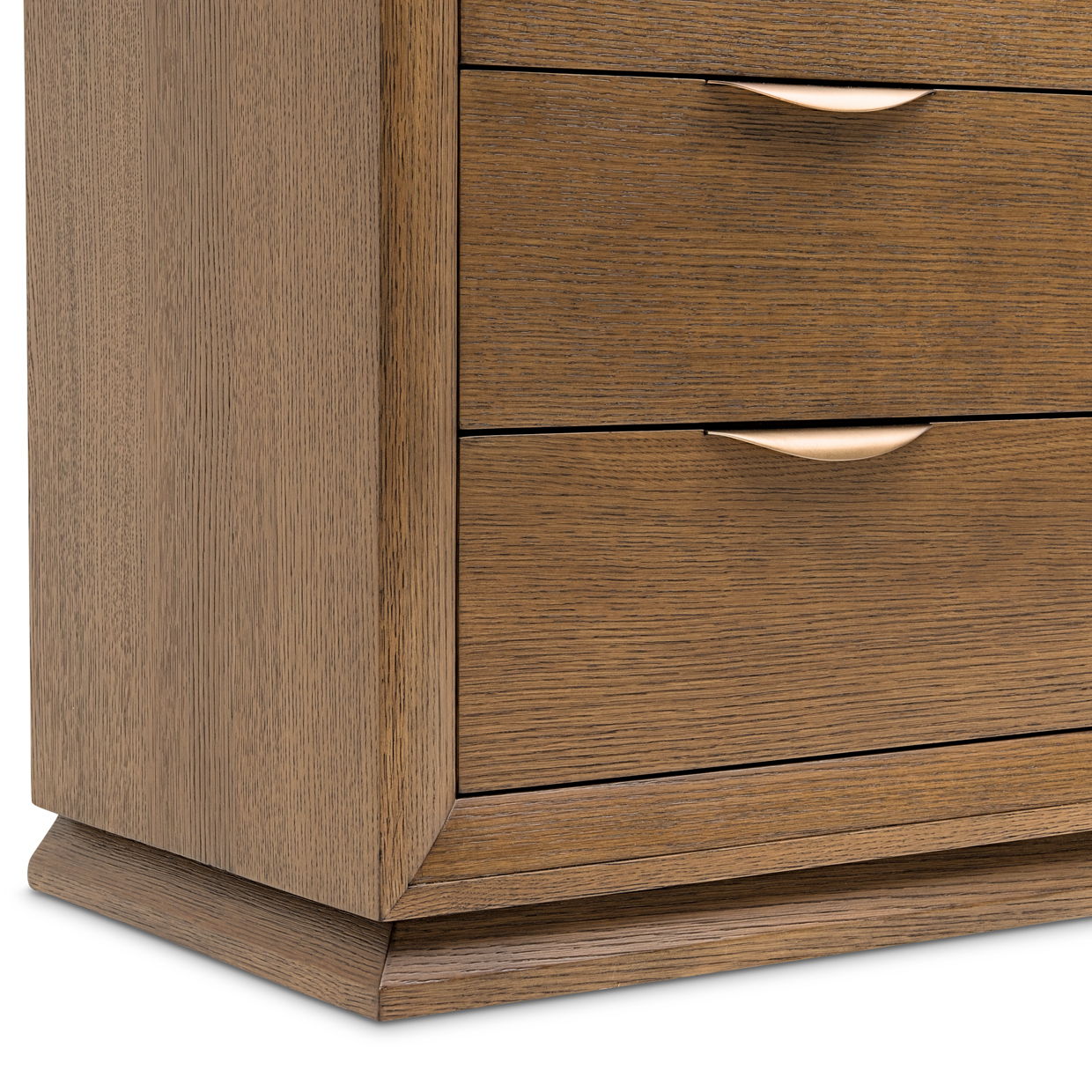 Portrait - 5-Drawer Chest With LED Lights - Sienna Brown