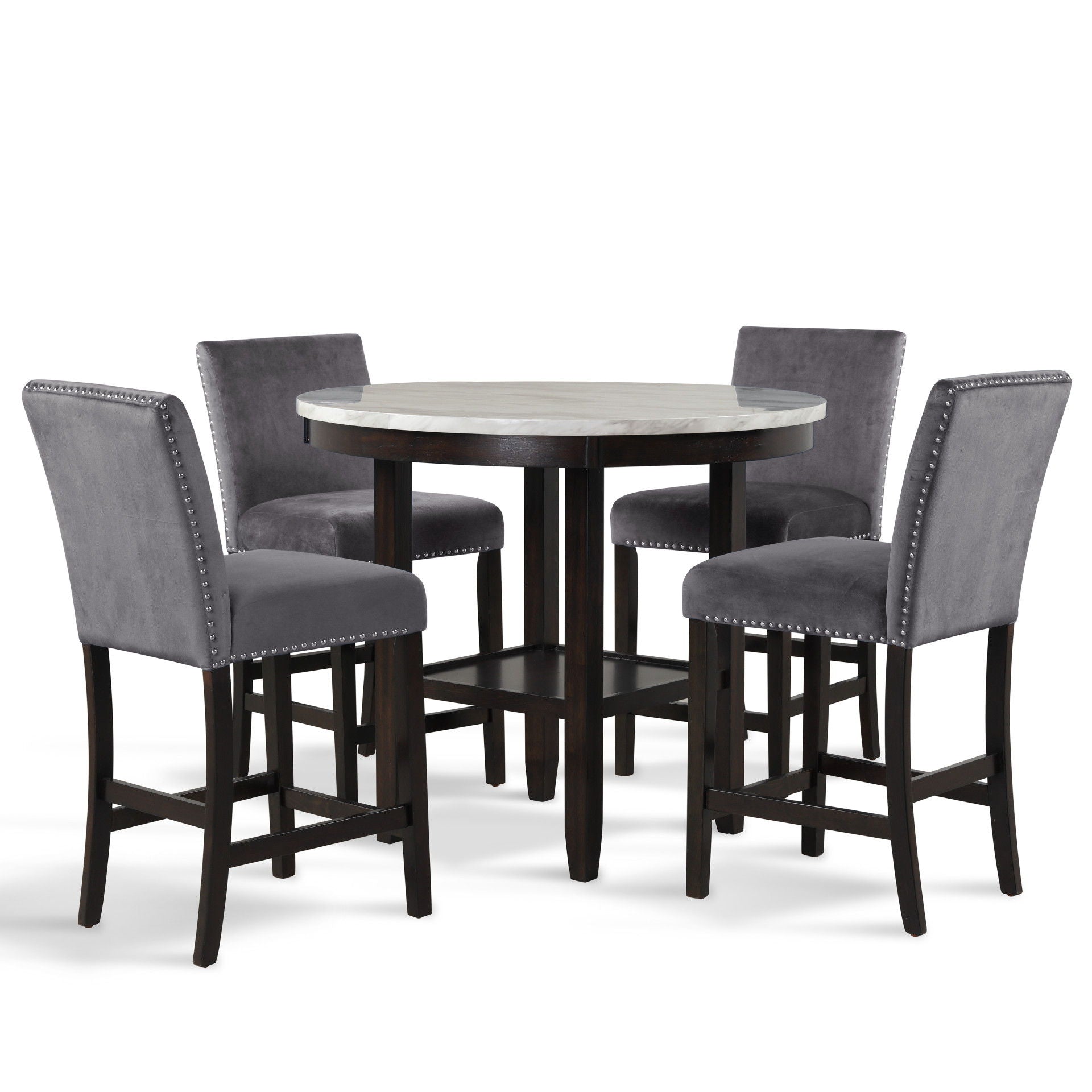 Celeste - Round Counter Table - Espresso
