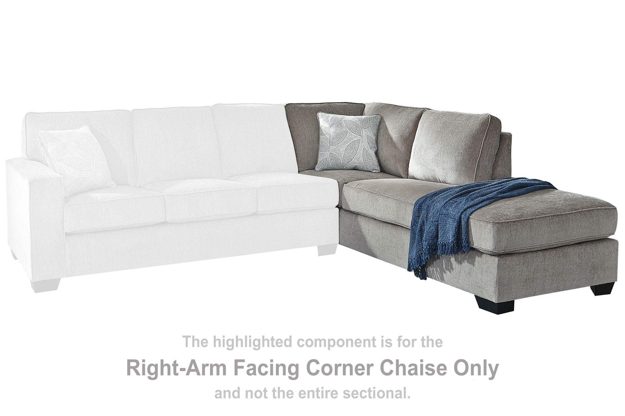 Altari - Raf Corner Chaise - Alloy