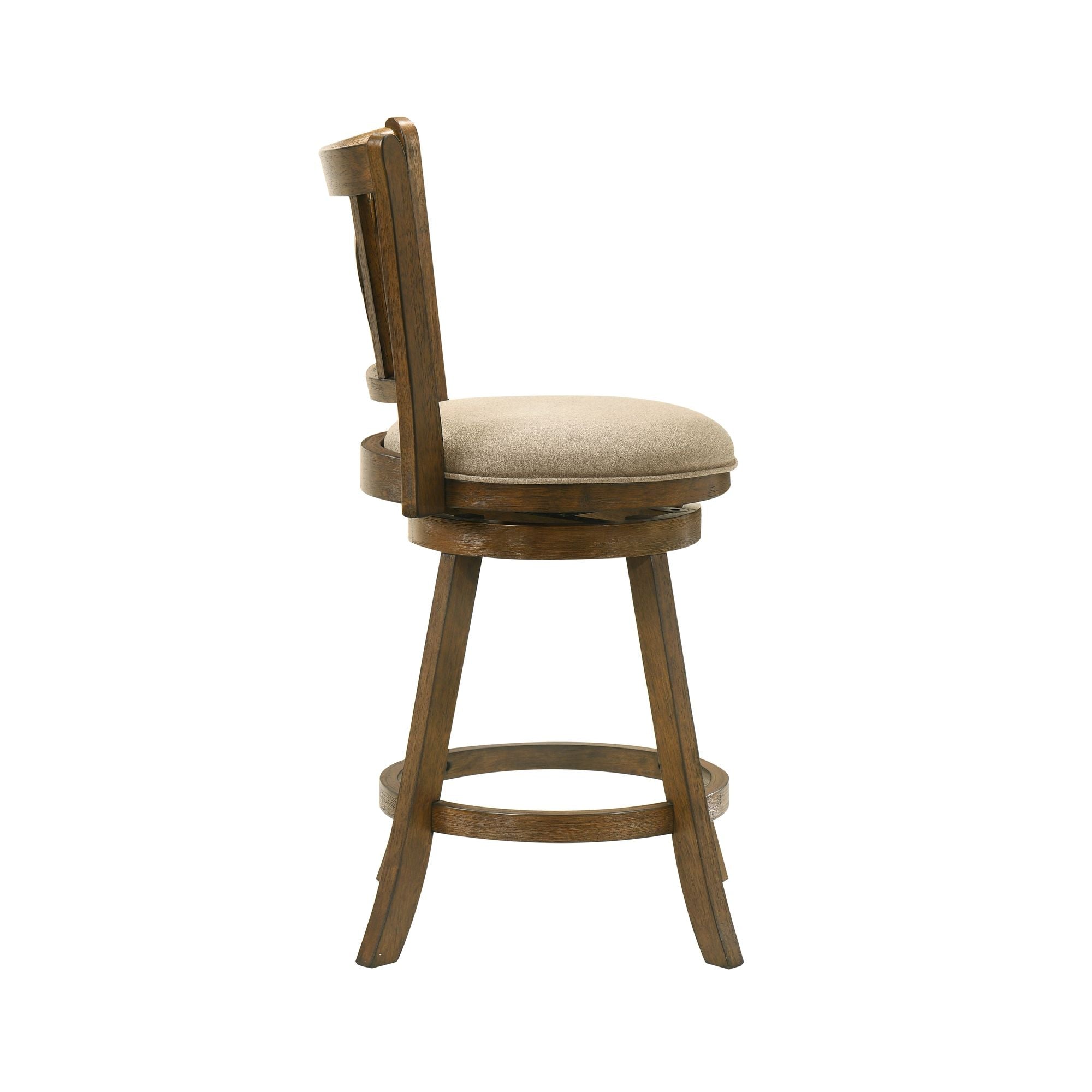 Kodi - Modern Farmhouse Swivel Wood Counter Height Kitchen Bar Stool