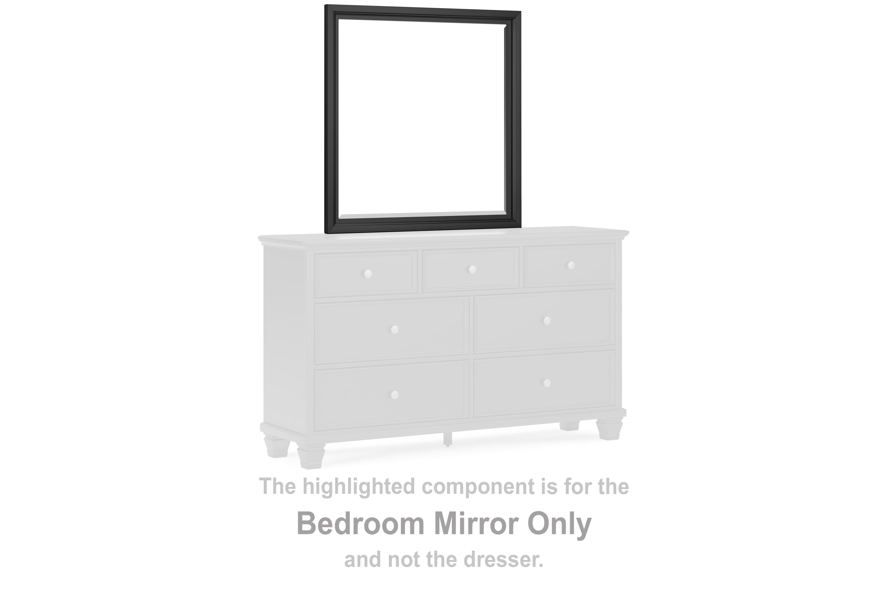 Lanolee - Bedroom Mirror - Black