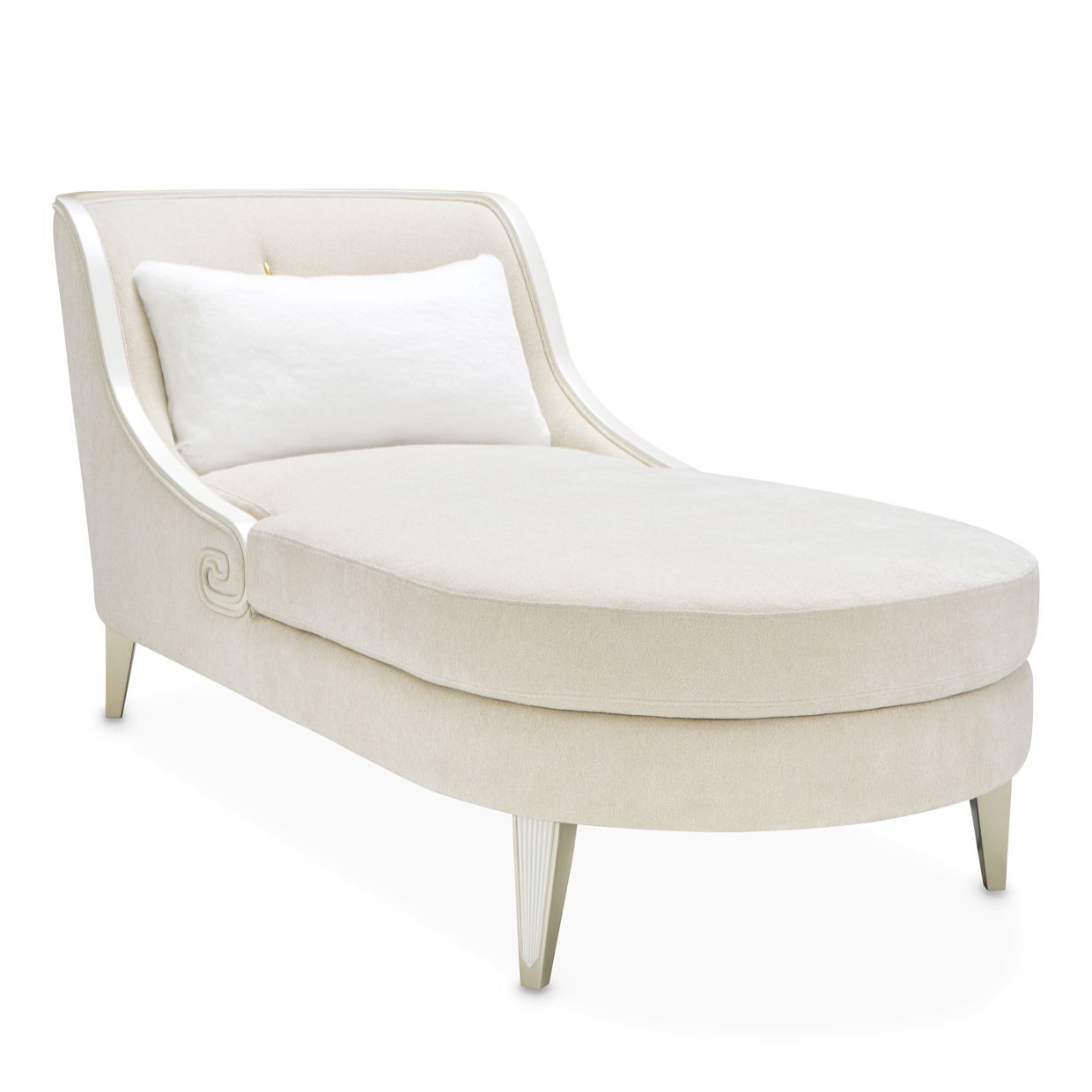 La Marisia - Chenille Chaise - Tranquil / Light Champagne