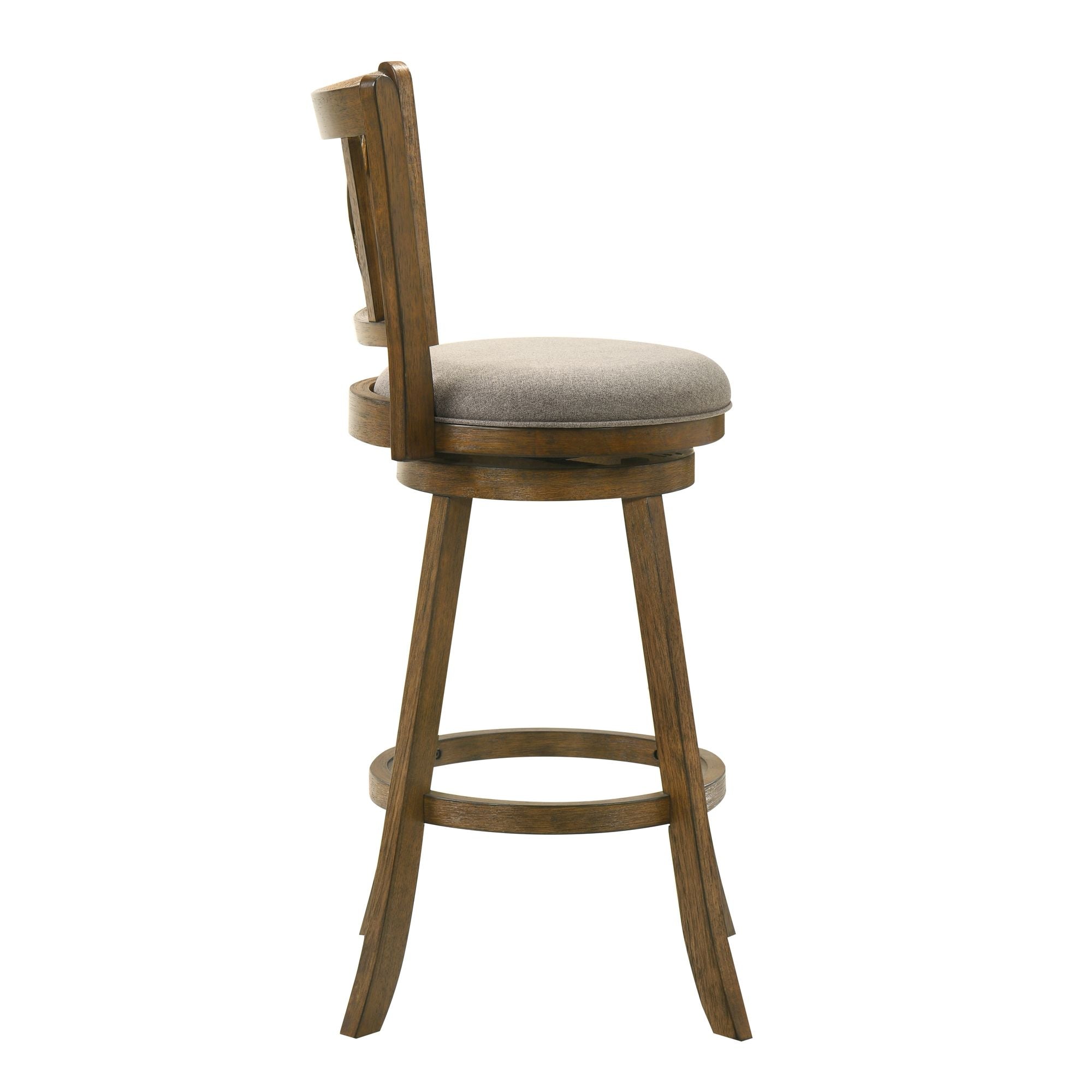 Kodi - Modern Farmhouse Swivel Wood Bar Height Kitchen Bar Stool