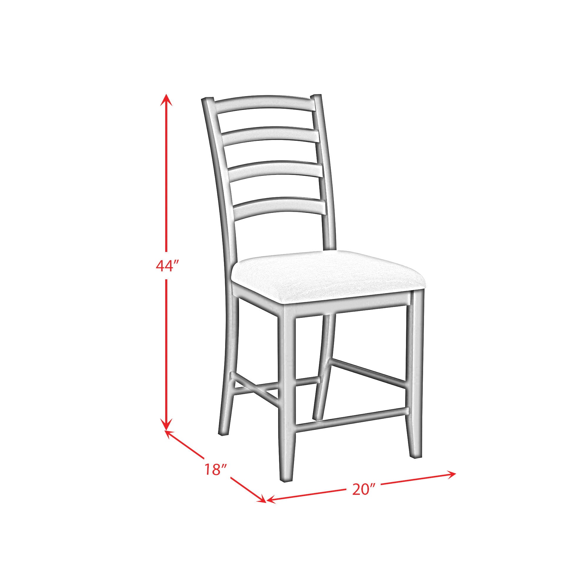 Tulane - 5 Piece Dining Set (Counter Table & 4 Counter Chairs) - Oak & Black