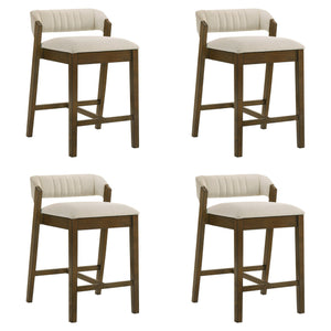 Landyn - 30" Sepia Brown Bar Height Rubberwood Barstool