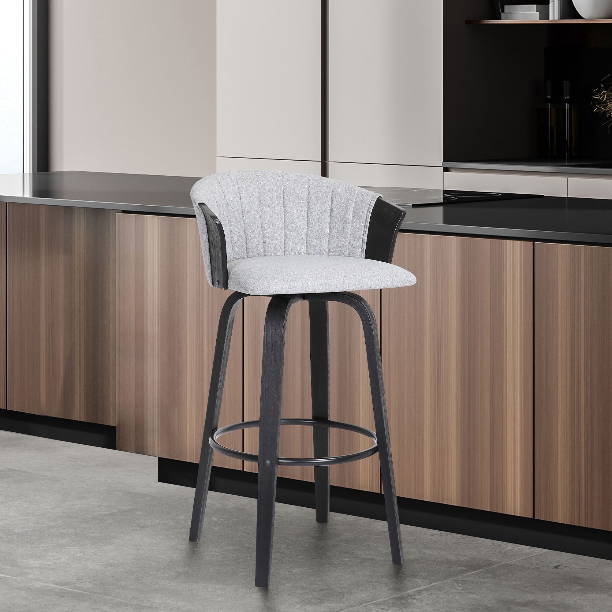 Diana - Swivel Wood Stool