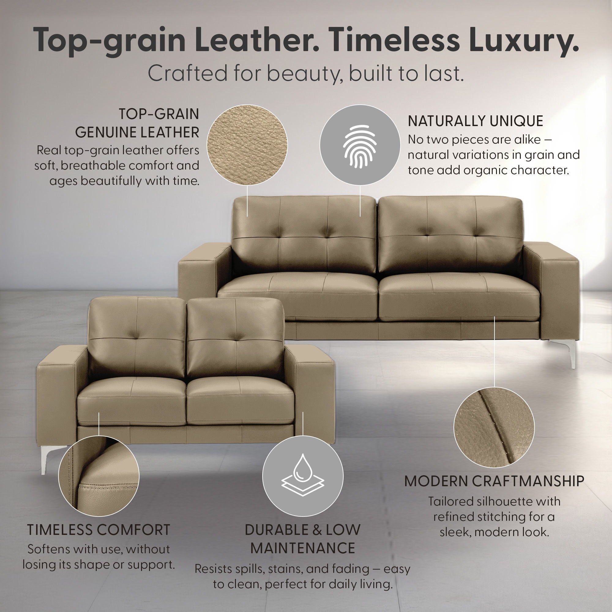 Faelin - 2-Piece Living Room Set (Sofa & Loveseat)