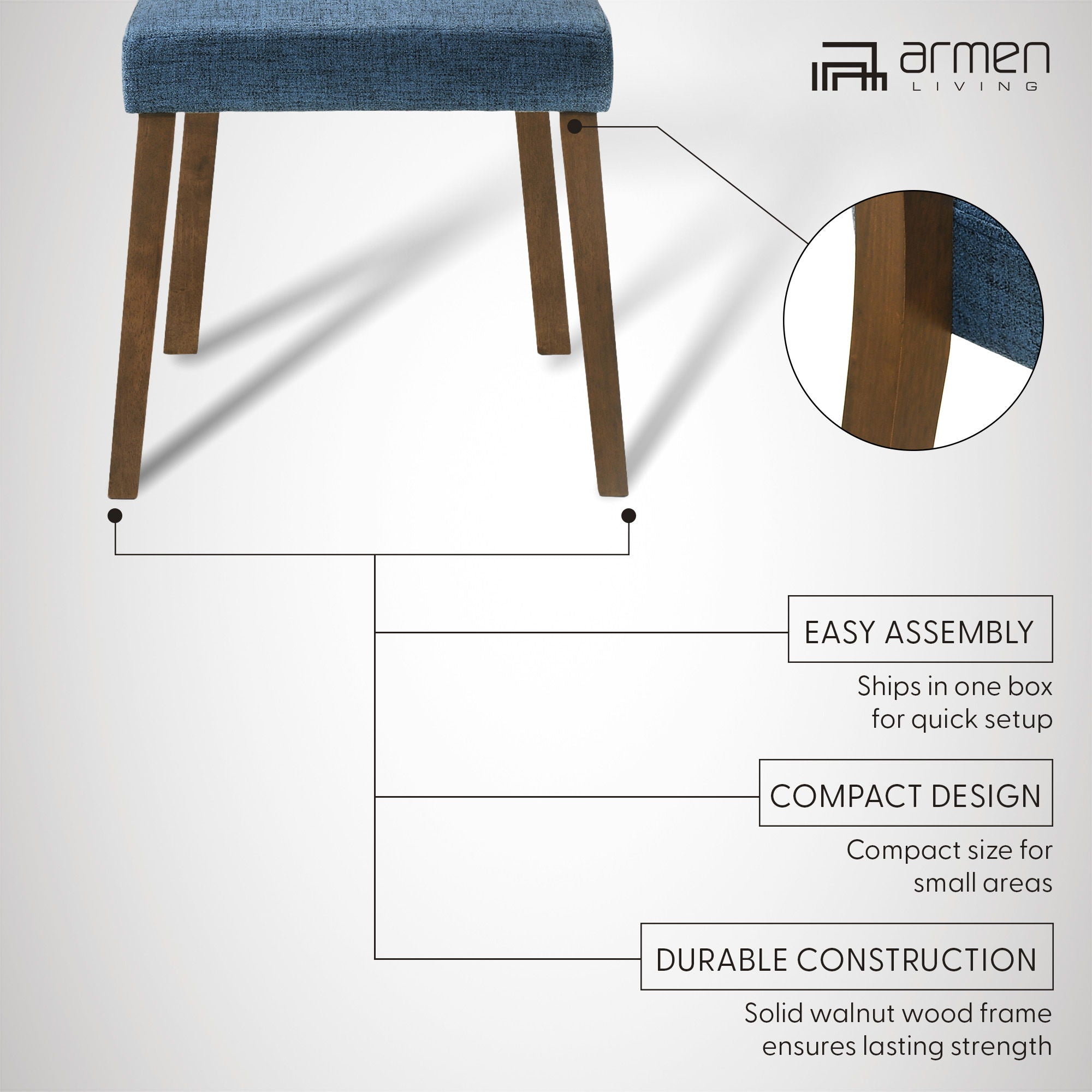 Channell - Dining Chair With Walnut Frame