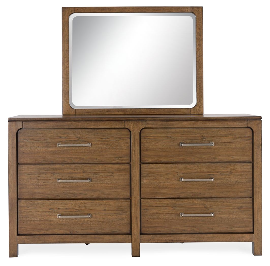 Cabalynn - Dresser And Mirror - Light Brown