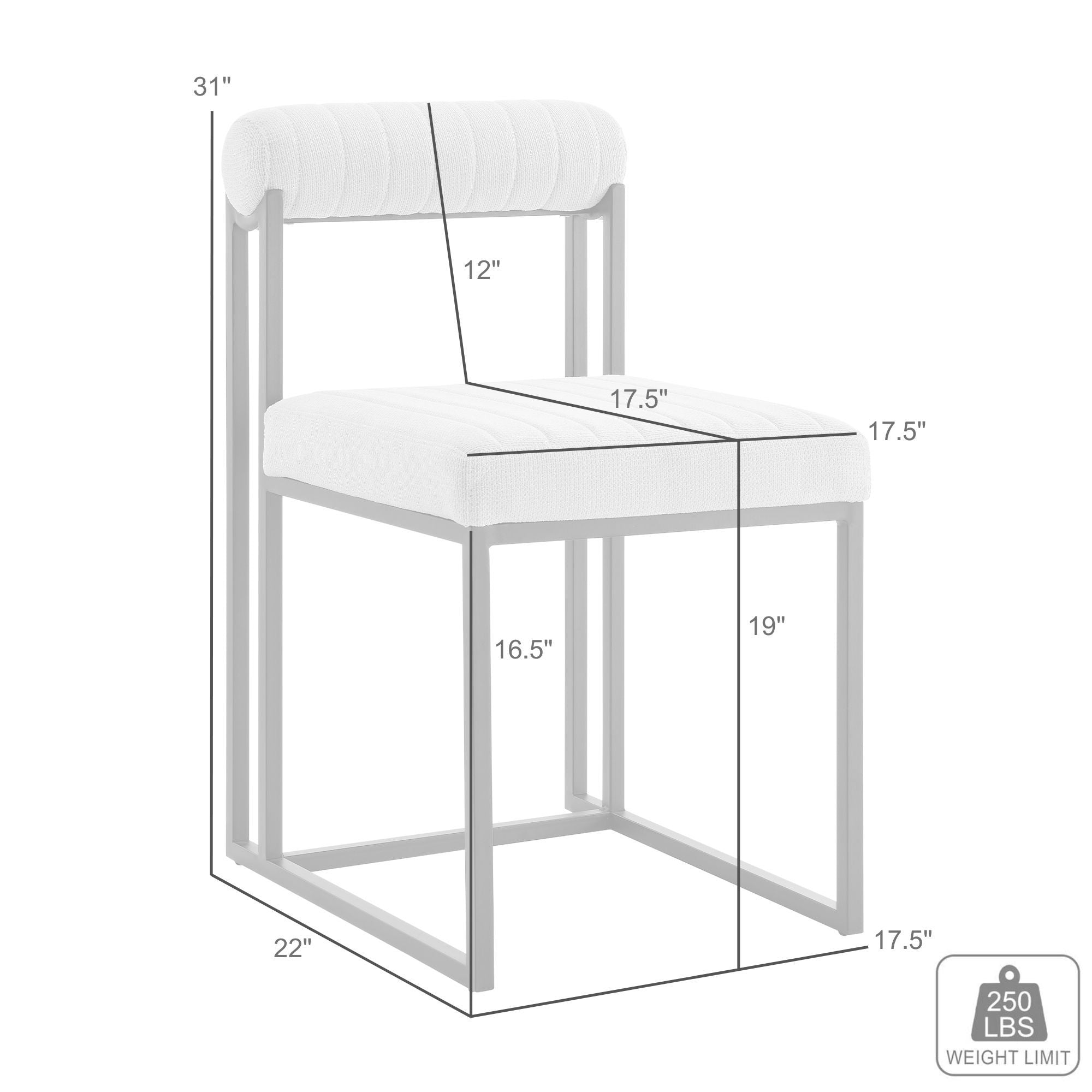 Anastasia - Dining Room Chair Set With Gold Frame