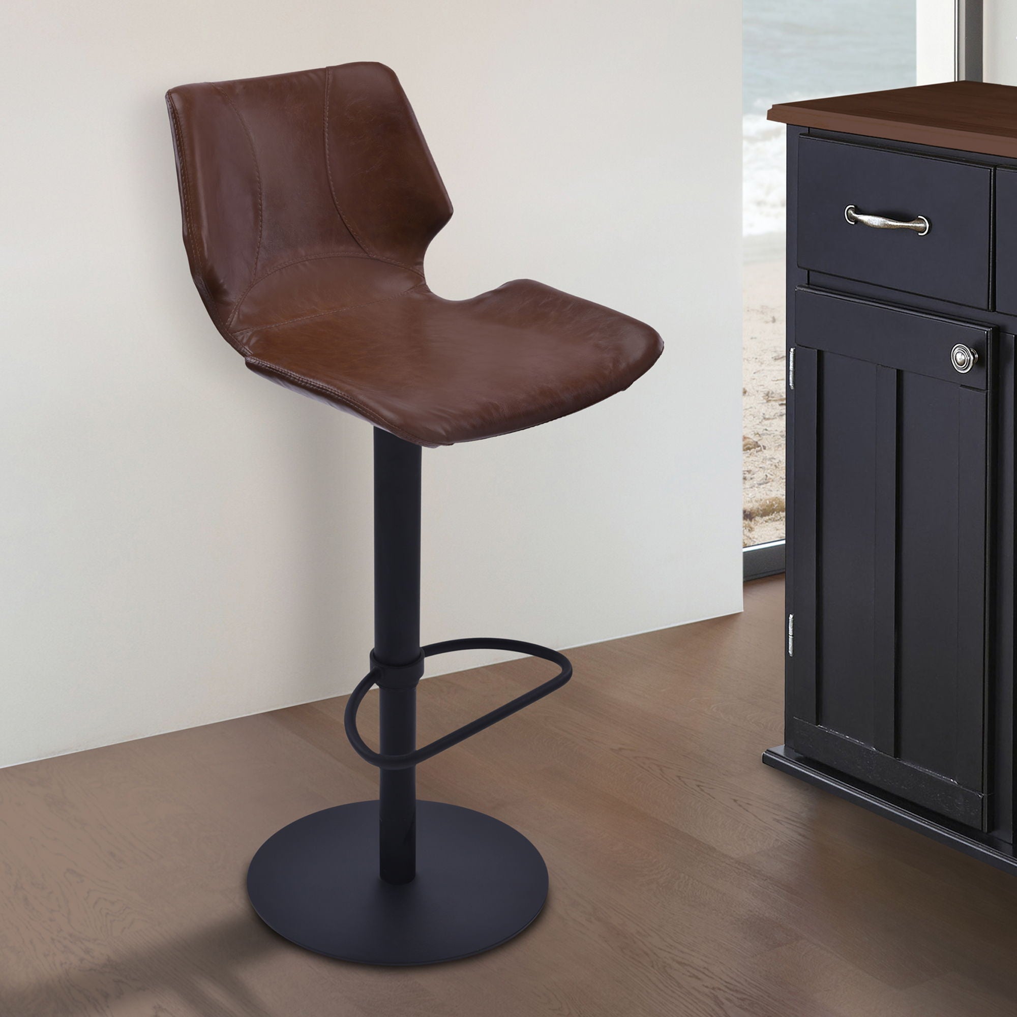 Zuma - Adjustable Swivel Metal Barstool