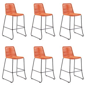 Shasta - 30" Outdoor Metal And Rope Stackable Barstool