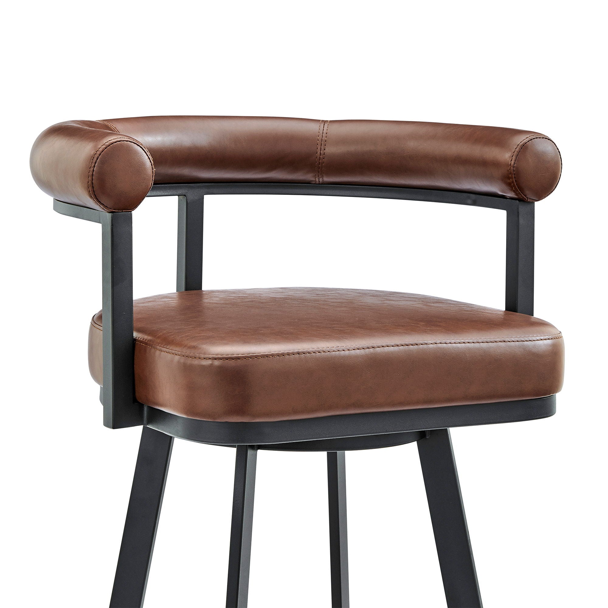 Magnolia - Swivel Stool - Black Metal