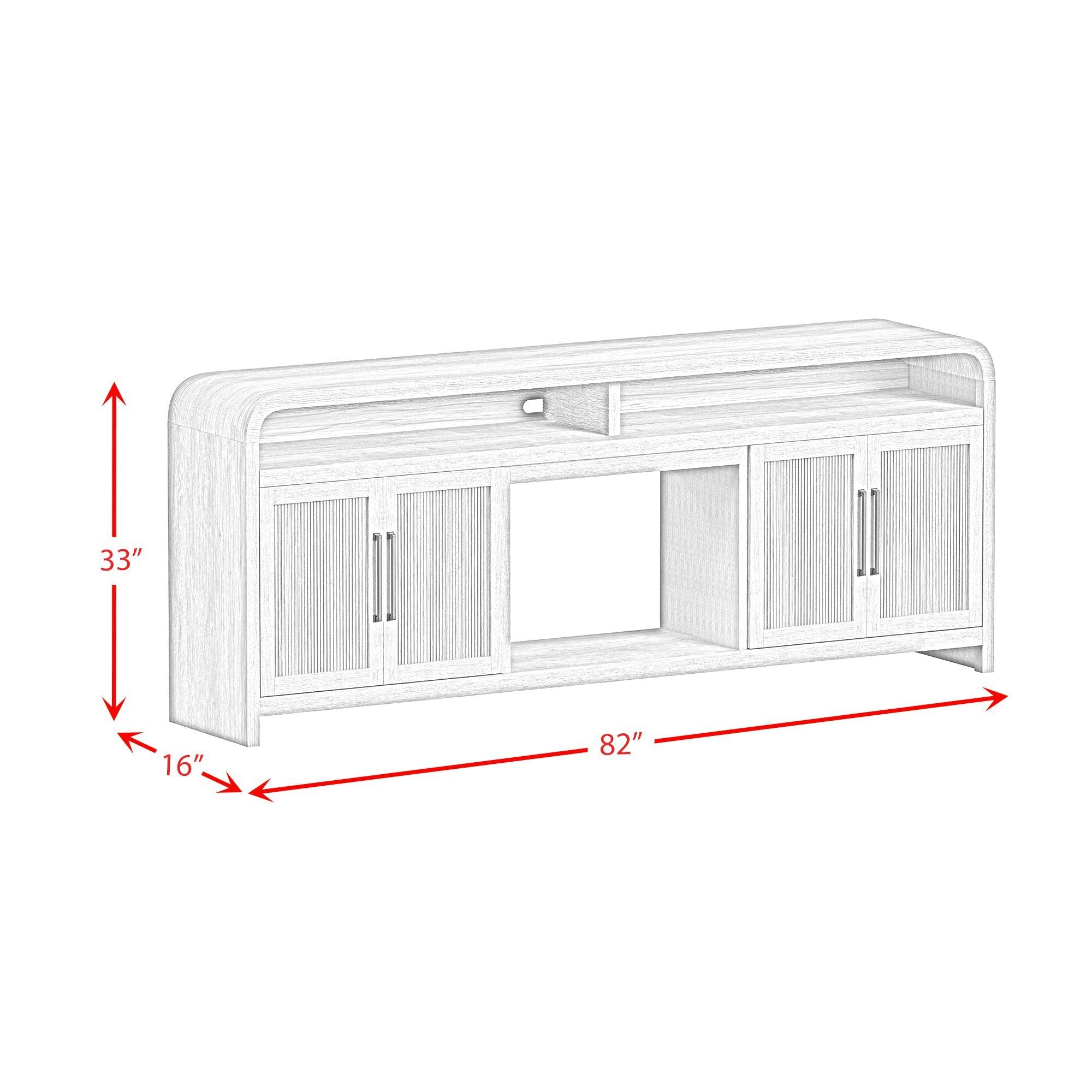 Ridgemont - 3 Piece Entertainment Unit With 82" TV Console