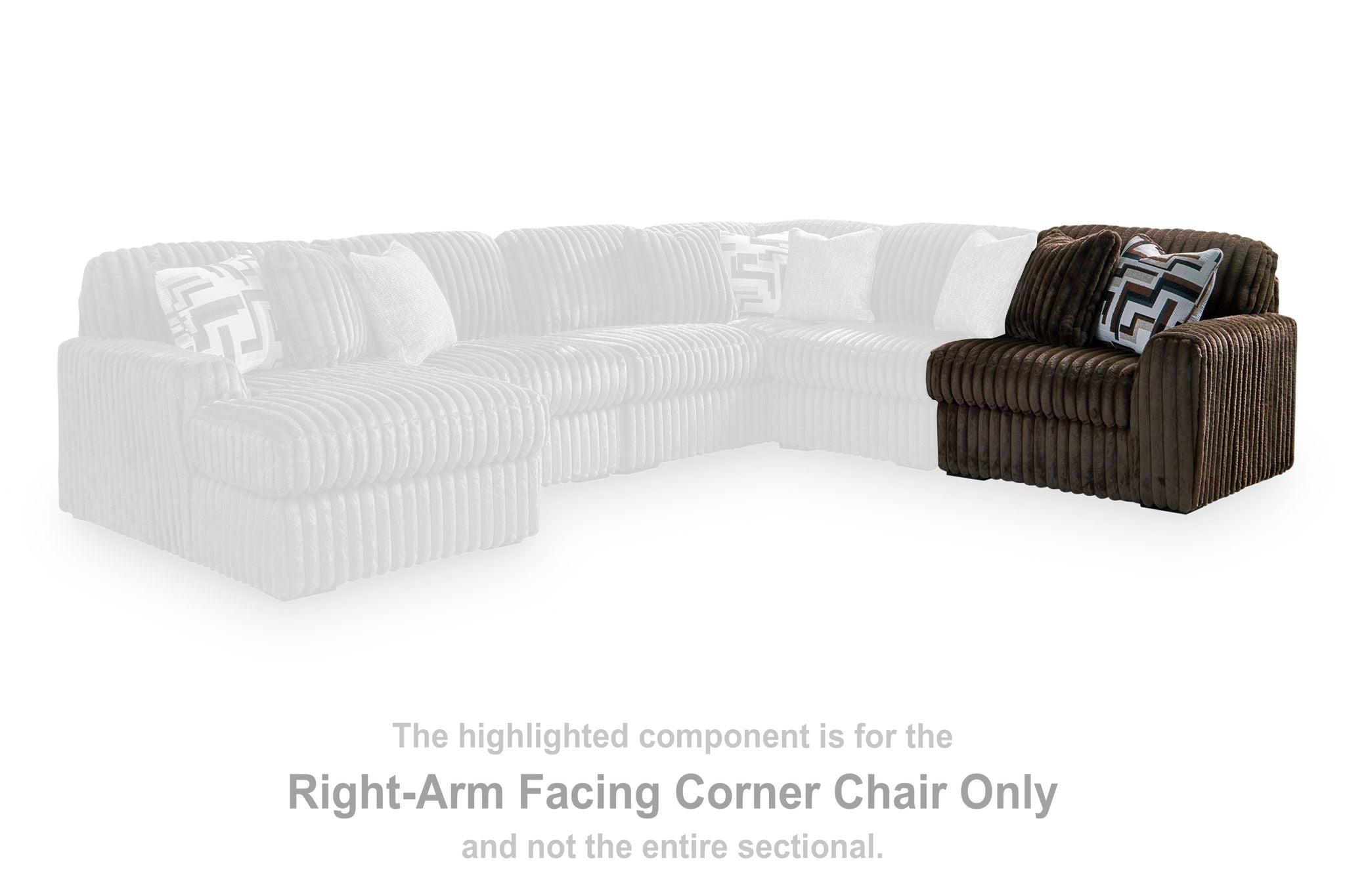 Midnight-Madness - RAF Corner Chair - Chocolate