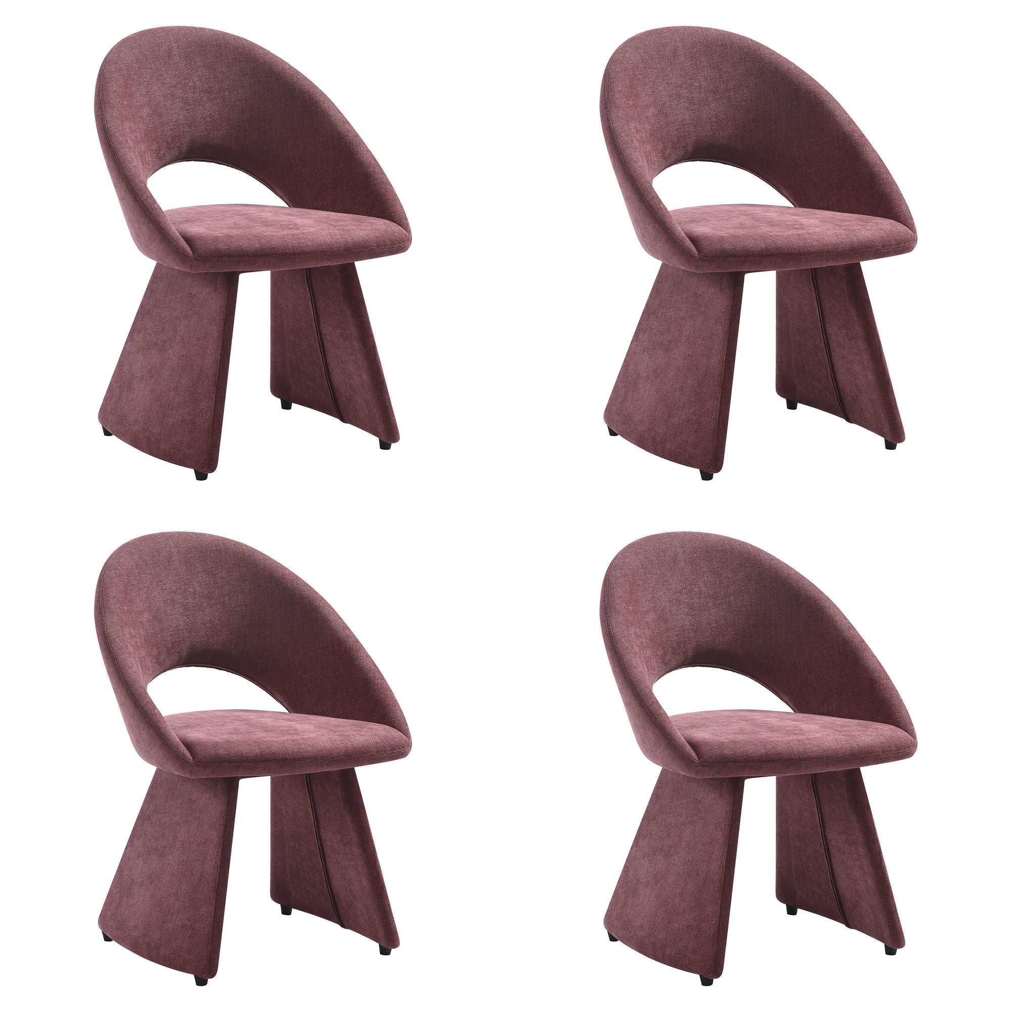 Angelina - Modern Curved Back Upholstered Dining Chair