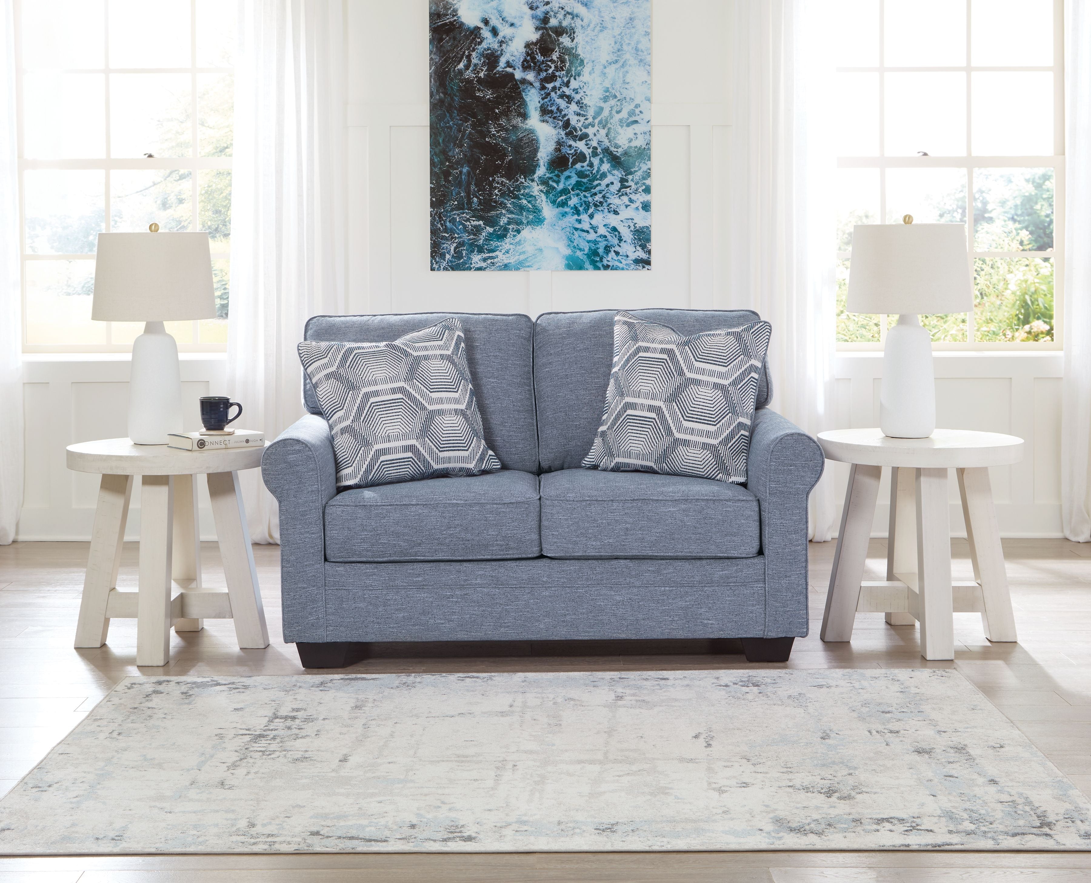 Carissa Manor - Loveseat - Denim